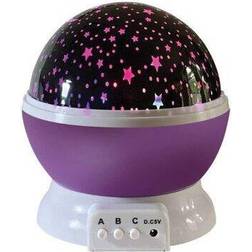 Infapower Rotating Projector Starry Star Sky Kids Bedside Lamp Night Light