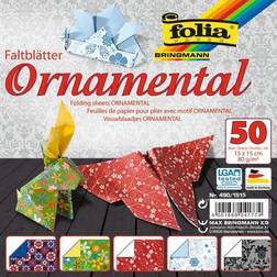 Folia folia Faltblätter Ornamental, 150 x 150 mm, 50 Blatt