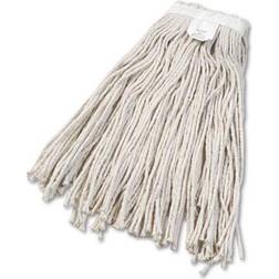 Boardwalk Cut-End Wet Mop Head, Cotton, No. 24, White 12/Carton