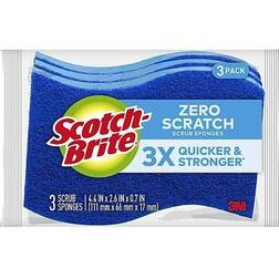 Scotch-Brite Non-Scratch Scrub Sponge, Blue, 3/Pack MP-3-8-D