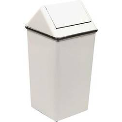 Witt Industries 1511HTWH 36 Gallon Steel Waste Receptacle Swing Top Lid