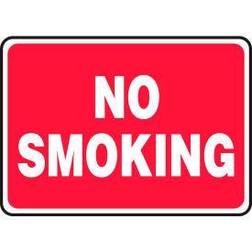 Accuform Signs 7 Smoking Control Sign NO SMOKING, On