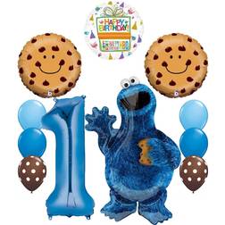 Mayflower Sesame street cookie monsters 1st birthday party supplies