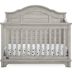 Simmons Kids Asher 6-in-1 Convertible Crib with Toddler Rail Greenguard Gold Certified Rustic Mist