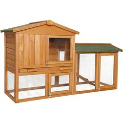 Lionto Lionto kaninchenstall kleintiergehege hasenvilla 147x52x85