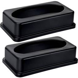 Alpine Black Swing Trash Can Lid