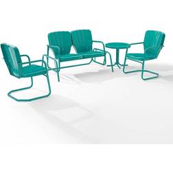 Crosley FURNITURE Ridgeland Turquoise Outdoor Lounge Set