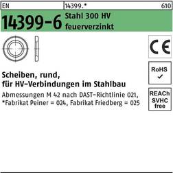 Peiner scheibe en 14399-6 300 hv