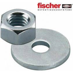 Fischer 510509 Dadi Esagonali Acciaio Galvanizzato Zinco 50 Paio/a