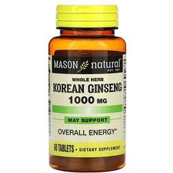 Mason Natural Herbal Ginseng 1.000 mg 60 Tablets 60 pcs