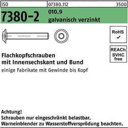 Lemvigh-Müller M4X8 ISO 7380-010.9 FZB Button Head Med Flange 500 Stk