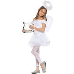 Fun World Girls Little Angel Costume White