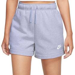 Nike Women's Sportswear Club Fleece Mid-Rise Shorts - Oxygen Purple