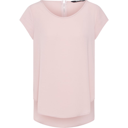 Only Vic Loose Short Sleeve Top - Pink