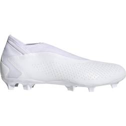 Adidas Predator Accuracy.3 Laceless Firm Ground - Cloud White/Core Black