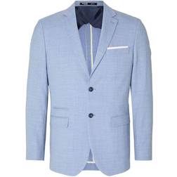 Selected Blazer Oasis Linen - Bleu