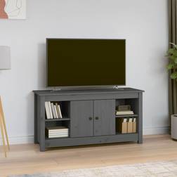vidaXL Grey Solid Wood Pine TV Bench