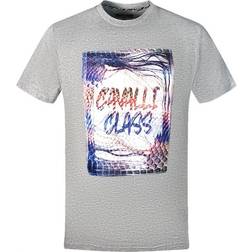 Cavalli Class Men's Box Logo T-shirt - Grey