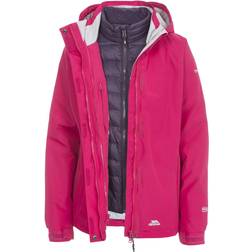 Trespass Womens 3 in 1 Down Jacket Trailwind - Cerise