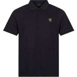 Belstaff Cotton Pique Polo Shirt - Dark Ink