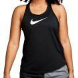 Nike Canotta Running Df Swoosh Hbr Nero Donna