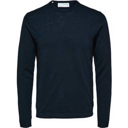 Selected Leinen Pullover - Blue