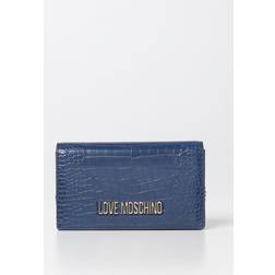 Moschino Animal Motif Crossbody Uld Taske - Blå