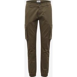 Only & Sons Scam Stage Caro Cuff Pants - Green/Olive Night