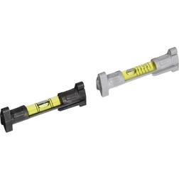 Johnson & Tool 2 Vial, 3" Long, Plastic Line - 1/4" Wide, Black #595 Spirit Level
