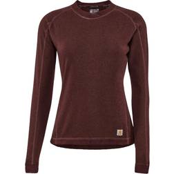 Carhartt Women's Force Heavyweight Base Layer Crewneck Top - Sparrow Heather