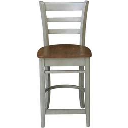 International Concepts Emily Solid Wood Bar Stool