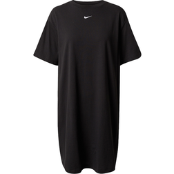 NIKE Sportswear Phoenix Fleece Oversized 3/4-Sleeve Dress - Black/Sail