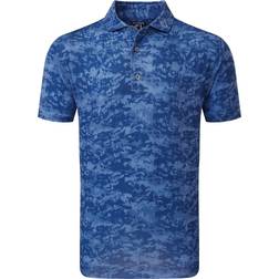 FootJoy Cloud Camo Half Sleeve Polo - Blue