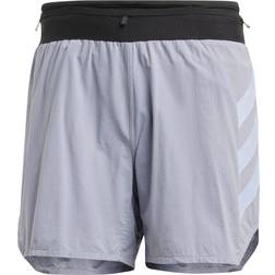 adidas Men's Terrex Agravic Trail Running Shorts - Silver Violet
