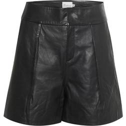 Mwenzo Leather Shorts - Black