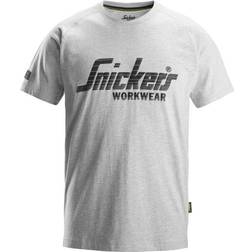 Snickers Logo T-Shirt - Grau/Melange