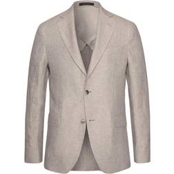 Oscar Jacobson Ferry Linen Blazer - Beige