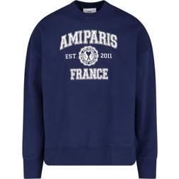 AMI Men's Paris Crewneck Sweatshirt - Nautic Blue