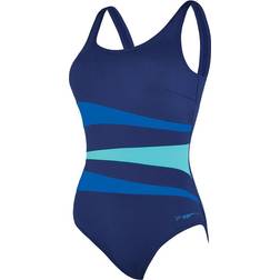 Zoggs Sumatra Adjustable Scoopback Swimsuit - Navy/Blue