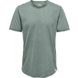 Only & Sons Benne Longy T-shirt Vert