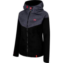 Zone3 Women's Casual Hoodie - Black/Grey/Coral