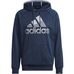 adidas Aeroready Game and Go Big Logo Hoodie - Crew Navy