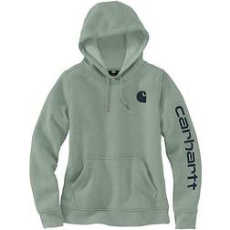 Carhartt Women's Clarksburg Graphic Sleeve Pullover Sweatshirt - Jade Heather