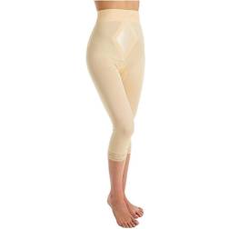 Rago No Top Roll High Waist Medium Shaping Capri Pant - Beige