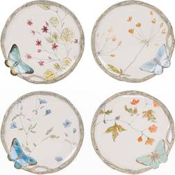 Fitz and Floyd 8.5-in Set Butterfly Fields Dessert Plate 4