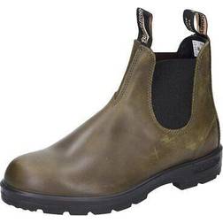 Blundstone Leather Chelsea Boots - Olive