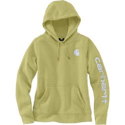 Carhartt Women's Clarksburg Graphic Sleeve Pullover Sweatshirt - Green Olive Heather