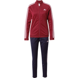 Adidas Essentials 3-Stripes Tracksuit - Burgundy