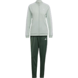 Adidas Essentials 3-Stripes Tracksuit - Pastel Green/Dark Green