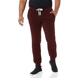 Southpole Men's Basic Active Fleece Joggers - Burgundy